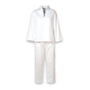 Anna Pyjama - Weiß Fein Gestreift