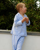 Oscar Pyjama - Vintage Blau