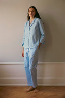 Fiona Pyjamabluse - Vintage Blau
