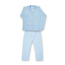 George Pyjama - Satingewebt Hellblau Fein Gestreift