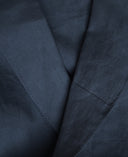 Julia Housecoat - Leinen Grau-Blau