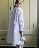 Rigmor Nachthemd - Vintage Blau Streifen