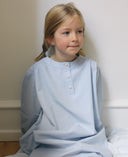 Rigmor Nachthemd - Vintage Blau Streifen