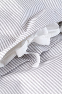 Baby/Junior - Seersucker Grau/Weiß Streifen