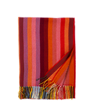 Wohndecke – Fischgrätmuster Hellbraun