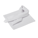 Damastserviette – Eichenlaub Weiß