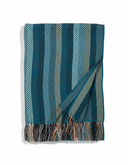 Wohndecke – Fischgrätmuster Hellbraun