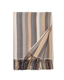 Wohndecke – Fischgrätmuster Hellbraun